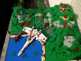 Lego Star Wars Diorama Dagobah